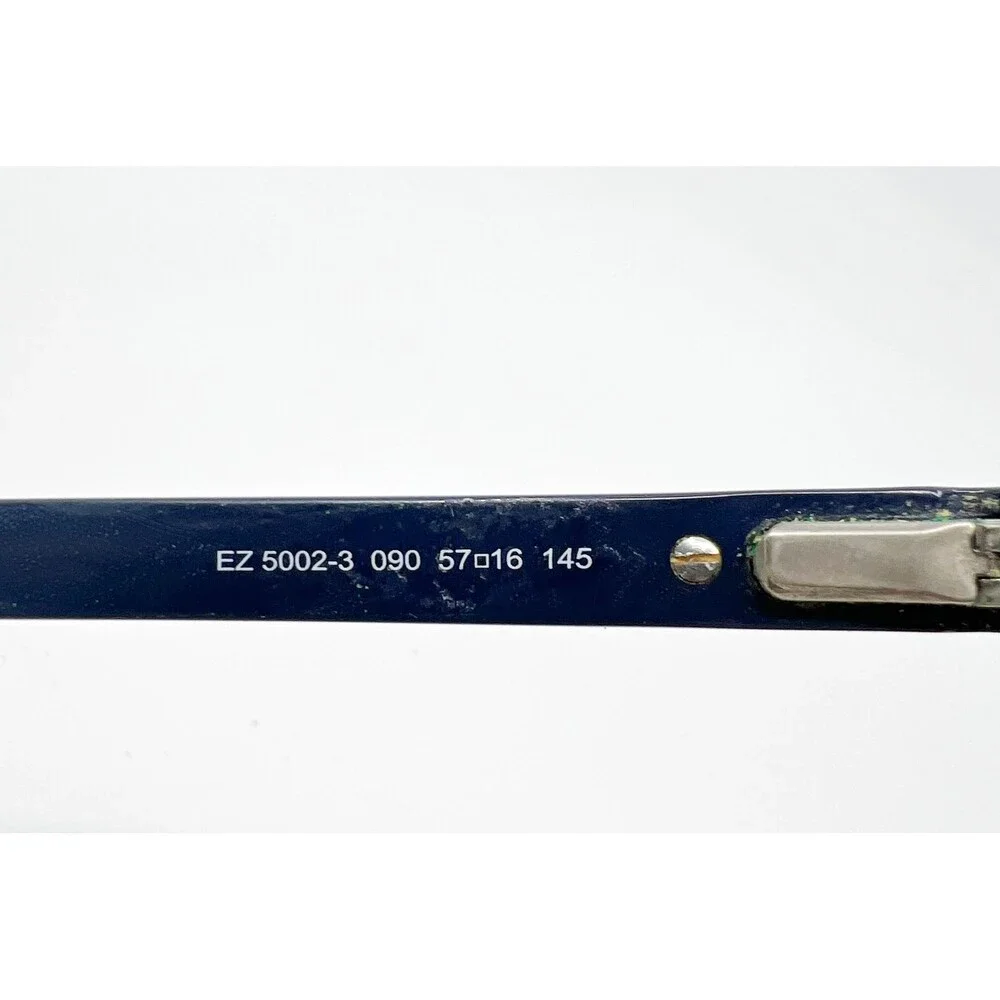 Ermenegildo Zegna Eyeglasses Mens Blue EZ 5002-3 090 57-16-145 Square Italy